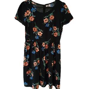 Old Navy Floral Mini Baby Doll Dress